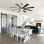 Vaczon 72" Smart Dimmable LED Ceiling Fan with 3CCT LED Lights, 6-Speed Reversible DC Motor, Timer, Remote and App Control-231138370