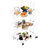 3-Tier Contemporary Lightweight Clear Acrylic Multifunction Storage Utility Rolling Cart With Wheels