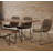 Nivens 17'' H Faux Leather Upholstered Metal Arm Chair-1616757400