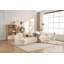 Canapé courbé désossé, canapé modulaire à compression de 110 po, blanc haute densité, canapé-lit pour salon, salon, appartement, chenille-2042671876