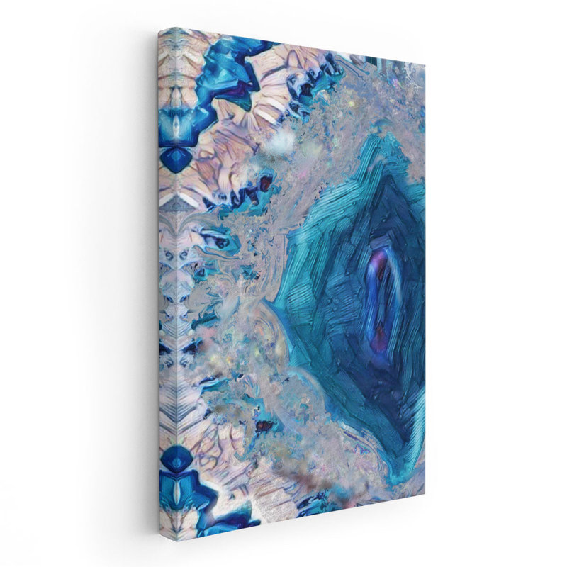 Elegant Geode - reproduction d'art sur toile, H 30 po x l 20 po