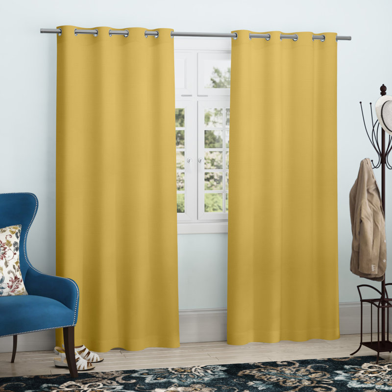 Semi Sheer Curtain, White, 54" W x 84" L