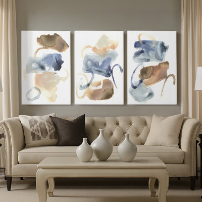 Lunar Geology II  -Custom Wrapped Gallery Canvas - 3 Pieces