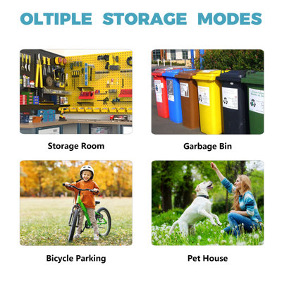 Remise à outils 8 * 8 pi en fer et en bois - un mélange parfait de nature et de fonctionnalité