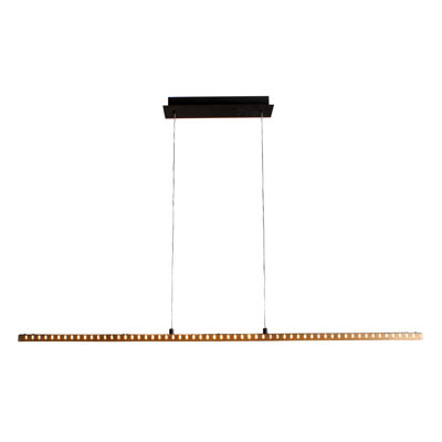 Cashlin 1 - Light Black/Wood LED Pendant