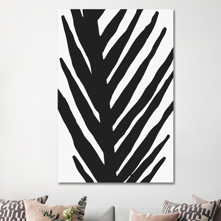 Abstract Minimal Palm by Modern Tropical - Print on Canvas