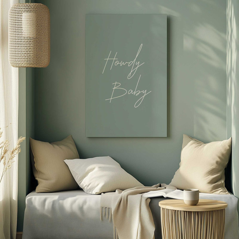 «Sage Howdy Baby», toile tendue, 18" H x 12" W