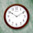 QXA598BLH Wall Clock, Brown
