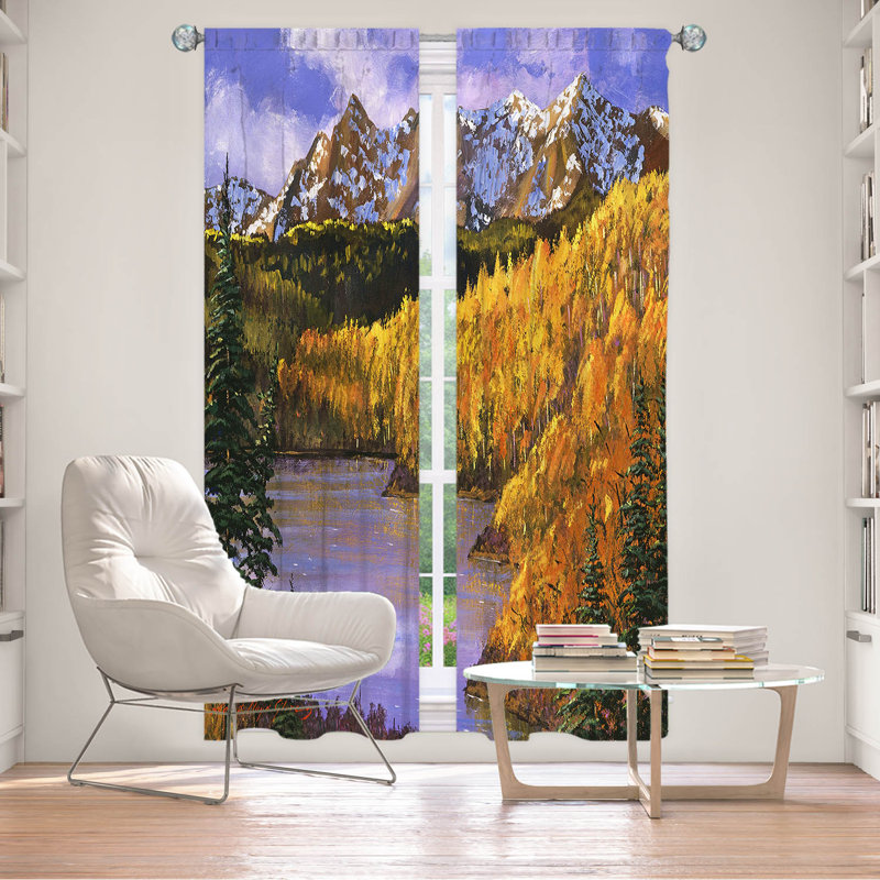 Rideau simple obscurcissant avec passe-tringle Delaughter, L 20 po x L 52 po