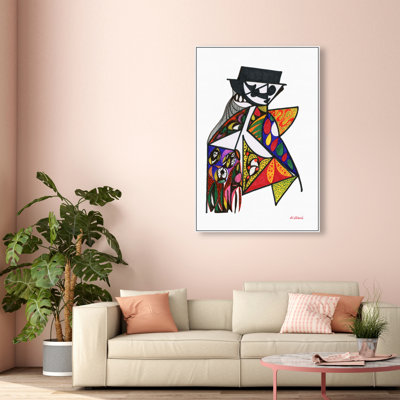 Manuel Roman - Capa Canvas Abstract Print by Oliver Gal, Black Frame, 10 x 15