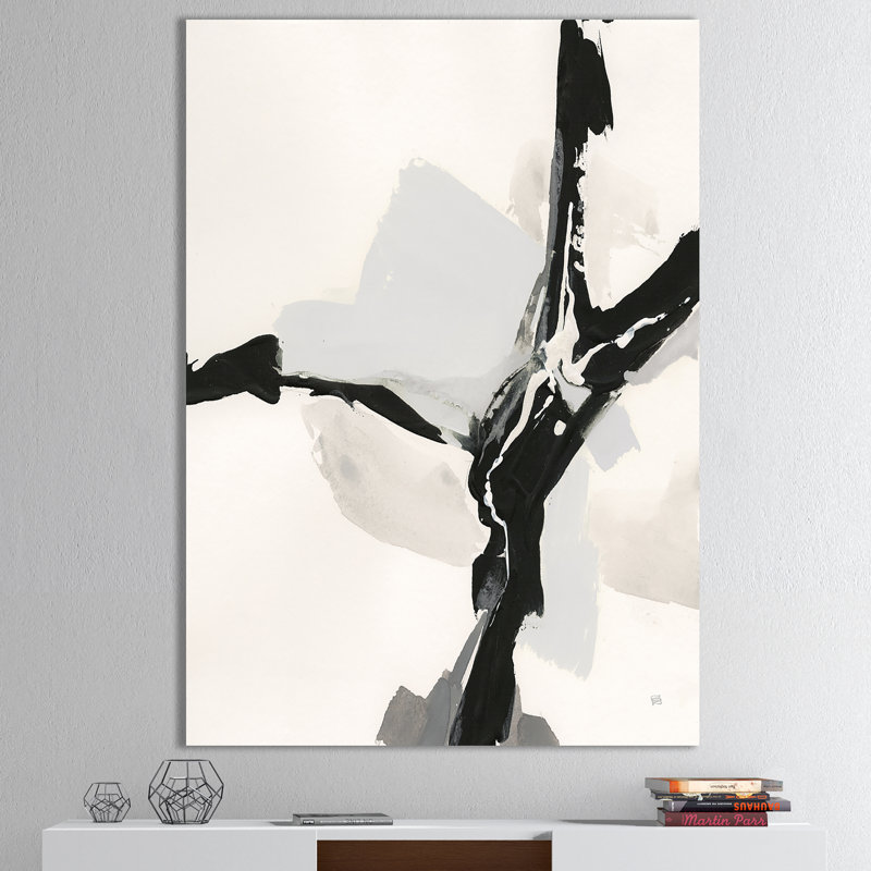«Abstract Neutral III», reproduction d'art sur toile tendue, H 20 po x l 12 po x P 1po