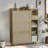 Bohemia Style Shoe Cabinet With 3 Rattan Flip Drawers, 3 Square Shelves And 1 Storage Drawer And Key Hooks-691901476