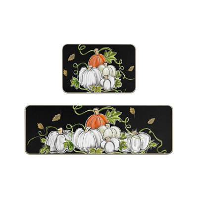  Pcs Kitchen Rugs and Mats for Floor Non-Slip Backing Mat Kitchen Decor Kitchen Rug Decor 16x24in+16x48in