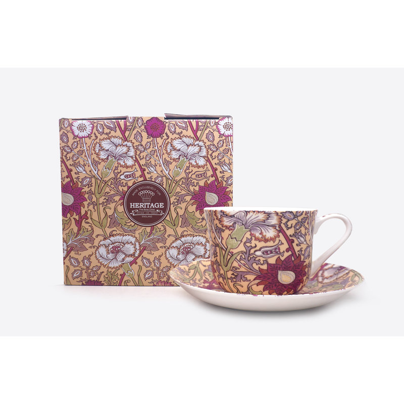 Bone China Cappuccino Cup and Saucer