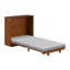 Lit escamotable Winthrop en bois avec matelas de 10 cm-751162938-751162939