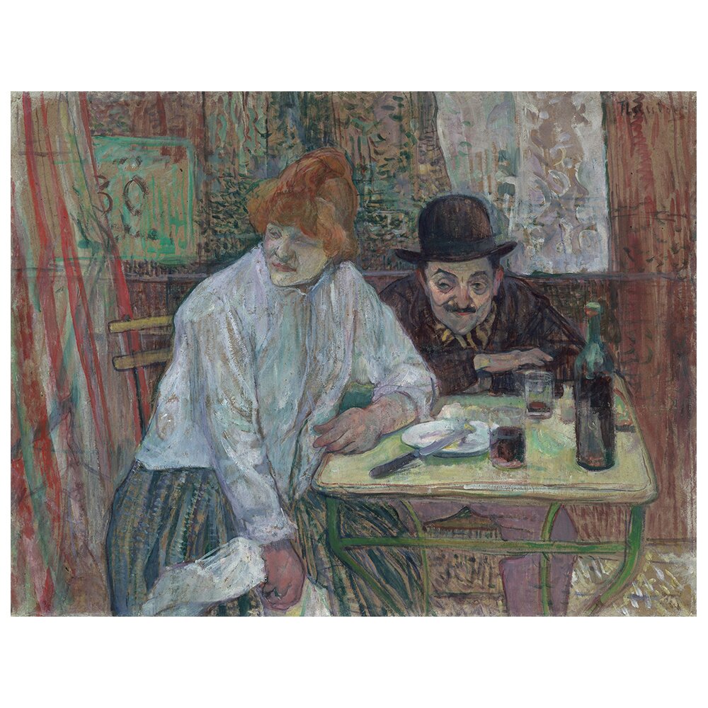 Leinwandbild At The Café Le Mie von Henri De Toulouse-Lautrec