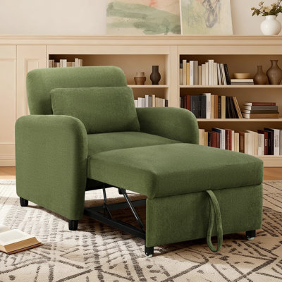 Pebblea Chenille Convertible Chair Bed
