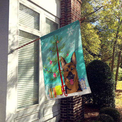 Drapeau en polyester 2 côtés sous l’arbre Silloth
