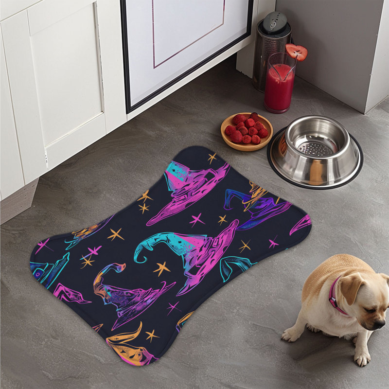Tapis lumineux en forme d'os 1 pièce Glowing Ghouls