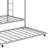 Twin Over Twin Metal Bunk Bed With Trundle, Two Ladders, And Secure Guardrails-312739285