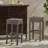 Outdoor PE Rattan Backless Barstools