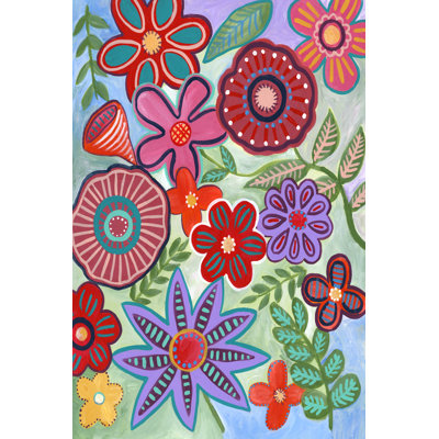 Colourful Flores I by Regina Moore - Painting