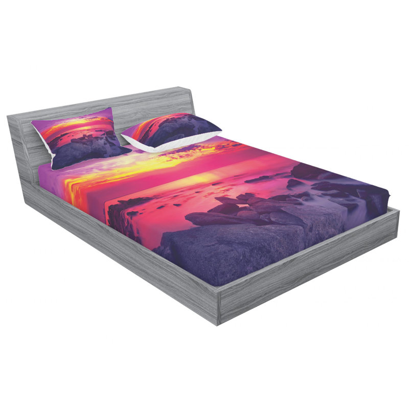 Microfiber Sheet Set, Full Sheet Set with Fitted Sheet