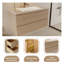 Meuble-lavabo mural - meuble-lavabo flottant moderne avec tiroirs à fermeture en douceur, portes en stratifié, fabrication en contreplaqué, largeur de 30 po-111862383