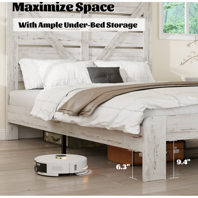Base de lit plateforme en bois, tête de lit grand, Grand lit