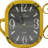 Rustic Analog Mechanical Tabletop Clock with Alarm