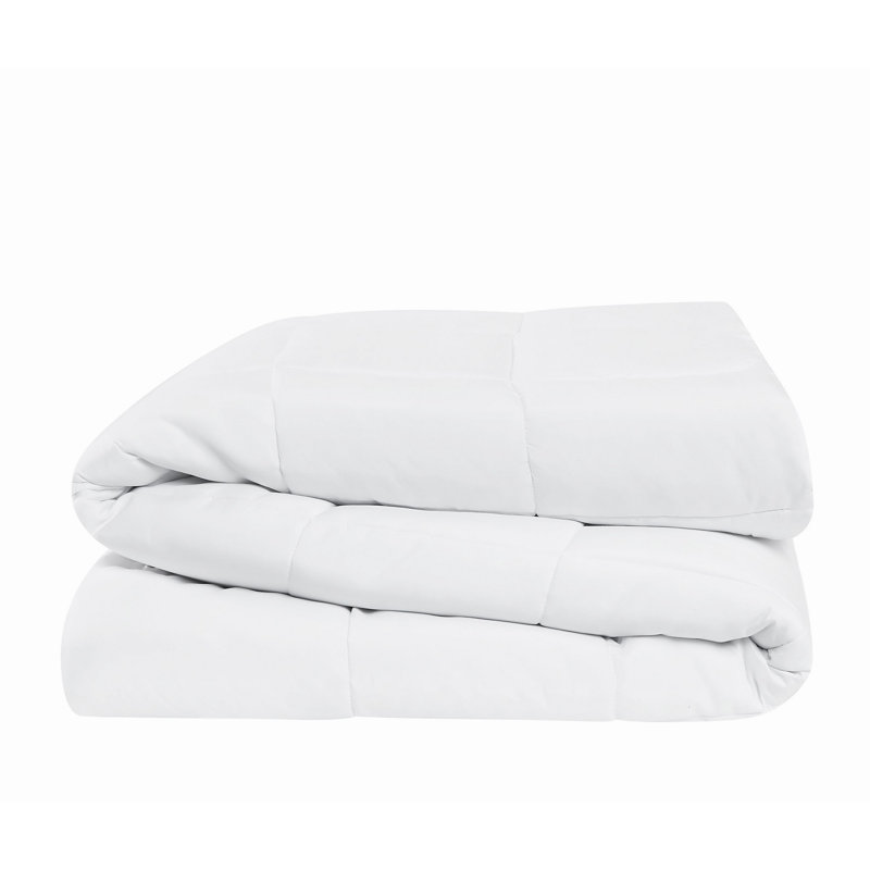 Couverture en duvet synthétique Trous, Blanc, Très grand lit