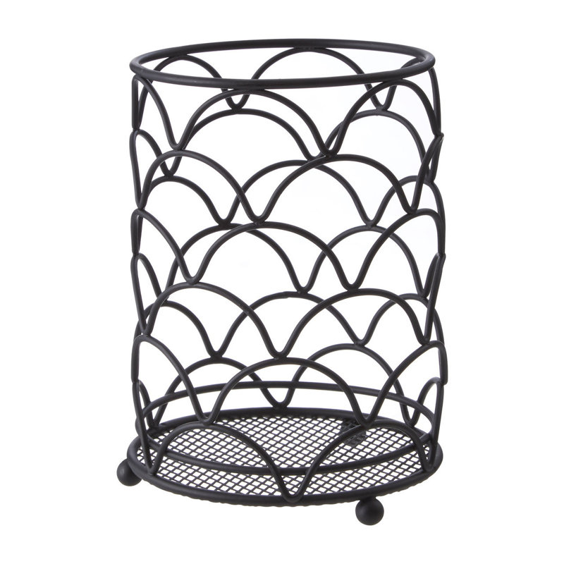 Metal Utensil Crock, Black