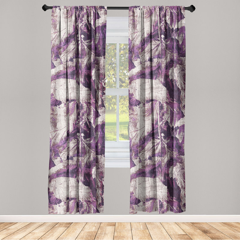 Asteria Semi Sheer Curtain Pair, 28" W x 84" L