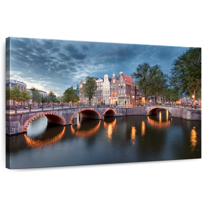 Ponts de Amsterdam, H 32 po x l 48 po
