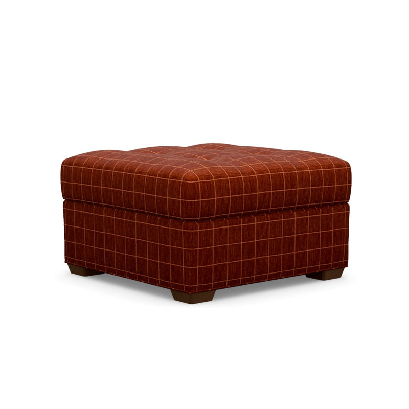 Baxter Square Ottoman, Block 654272, Walnut