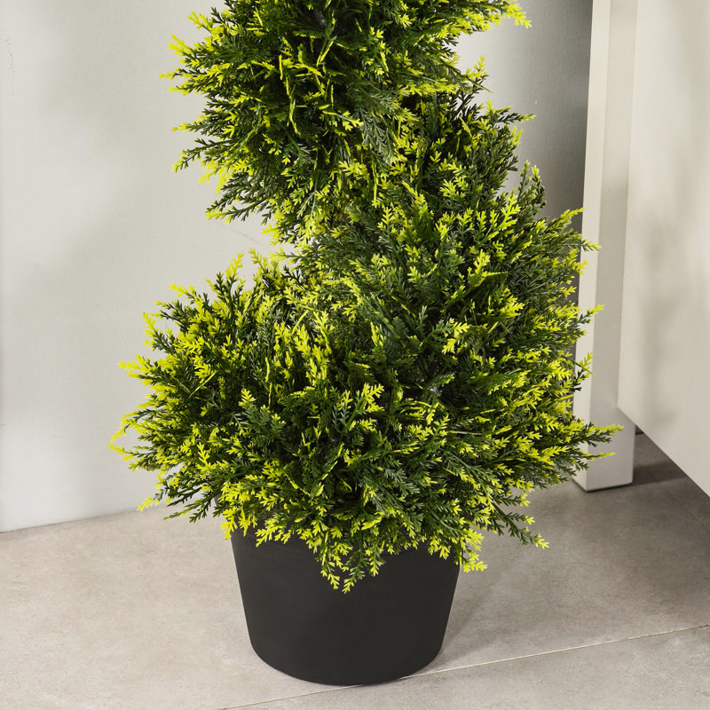 90cm Faux Cedar Tree in Cement Pot