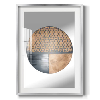 Printed Copper Orbit IV -Framed Print