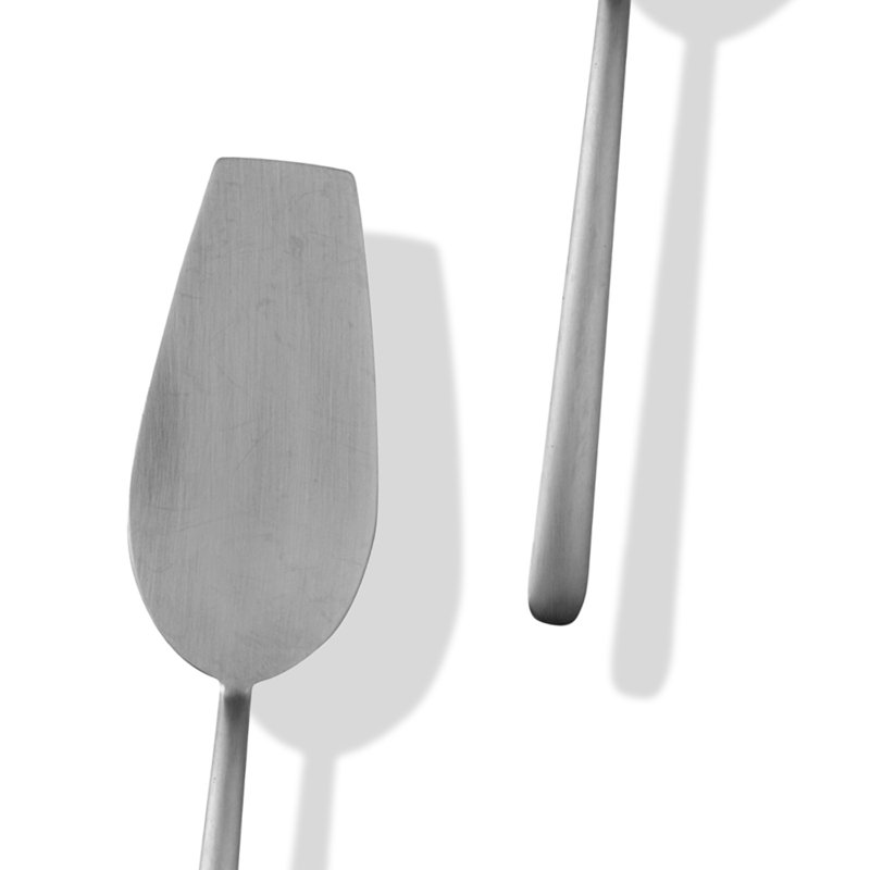 Linea Stainless Steel Cake Server, Ice Silver