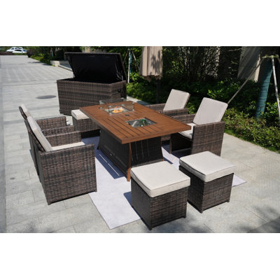 8 - Person Patio Conversation Set with Cushions