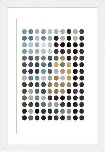 «Modern Art - Earthy Dots», impression