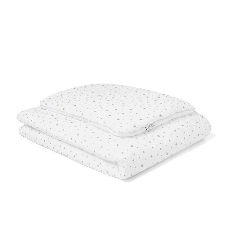 Space & Stars Toddler Bedding Set, Grey