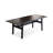 Modern Black Rectangular Solid Wood Dining Table-702228367