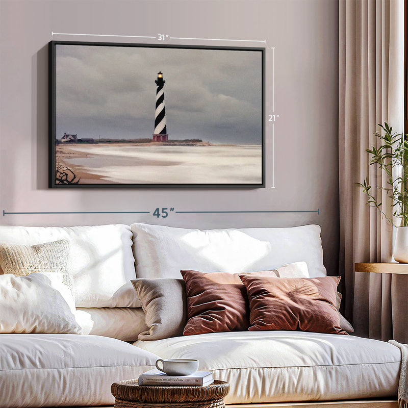Impression sur toile Stormy Cape Hatteras, H 21 po x l 31 po