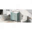 Ensemble de meuble-lavabo avec lavabo 30 po, armoire de salle de bain verte avec tiroirs, structure solide et panneau de fibres à densité moyenne