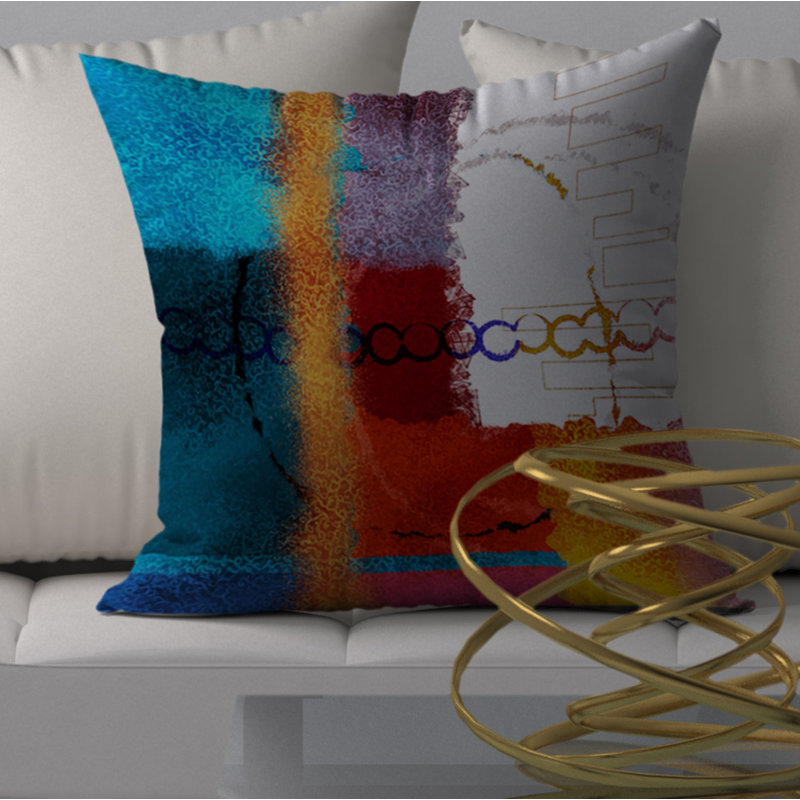 Housse d’oreiller carrée Nice Wealth, 18 po x 18 po