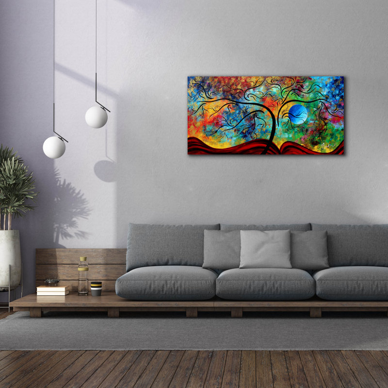 «Blue Moon Rising» par Megan Duncanson, H 30 po x l 60 po x P 1,5 po