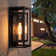 Polikron Classic Outdoor Wall Sconce 1 Light with Dusk to Dawn in Matte Black Rectangular