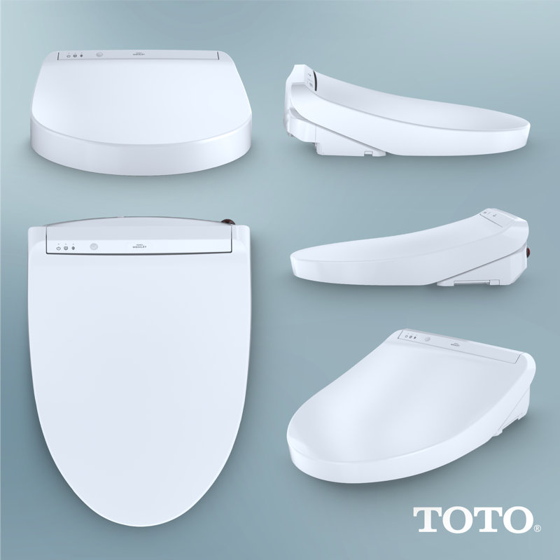 Washlet® Toilet Elongated Seat Bidet, Cotton
