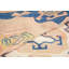 Tapis décoratifs bleus, grands tapis rétro, tapis rétro, tapis géométrique, tapis turcs bleus