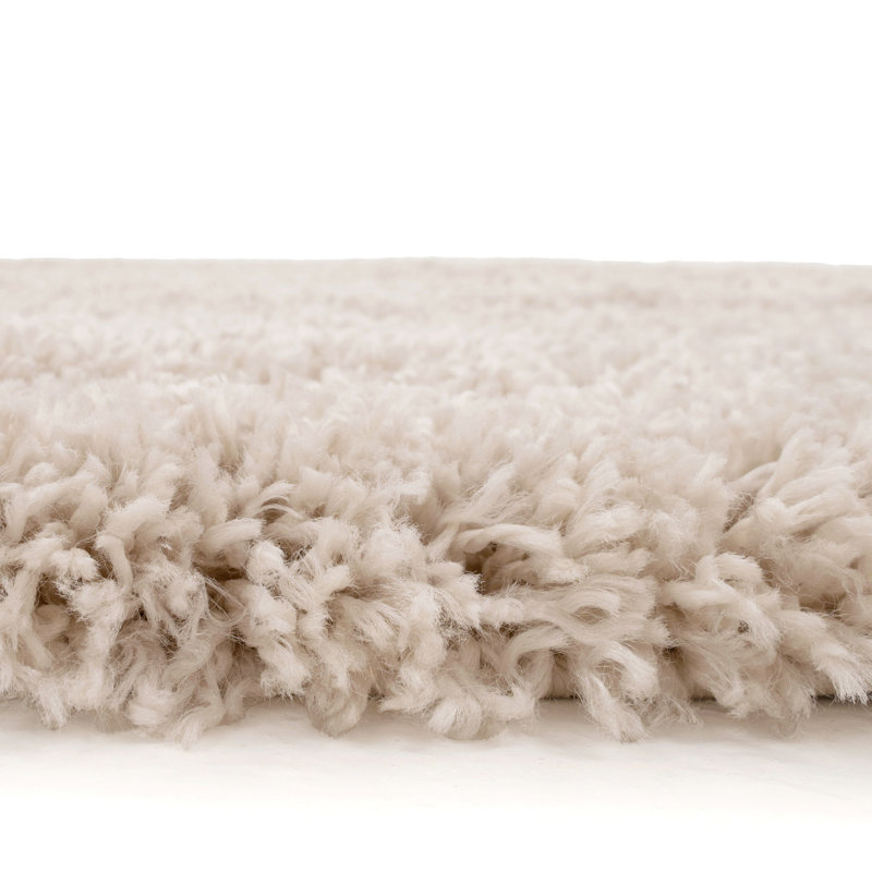 Durable Super Soft Shaggy Ecru Rug, Runner 60 x 240cm